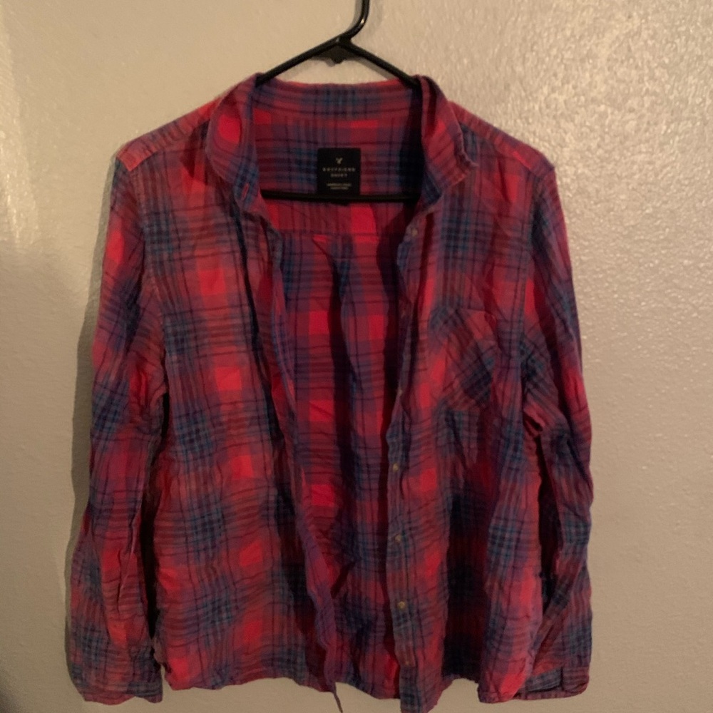 american eagle plaid shirt